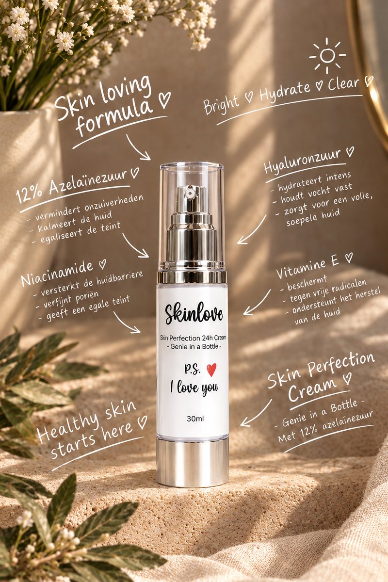 Skinlove Skin Perfection 24h Cream 30 ml met 12% azelaïnezuur en niacinamide